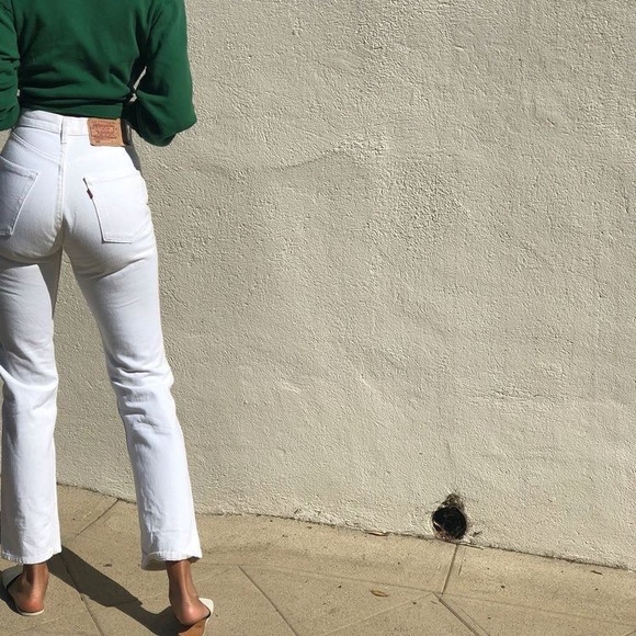 Levi's Pants - Vintage white Levi’s 501s student fit size 26